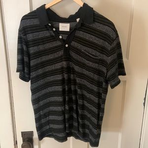 Billy Reid Black Polo Large